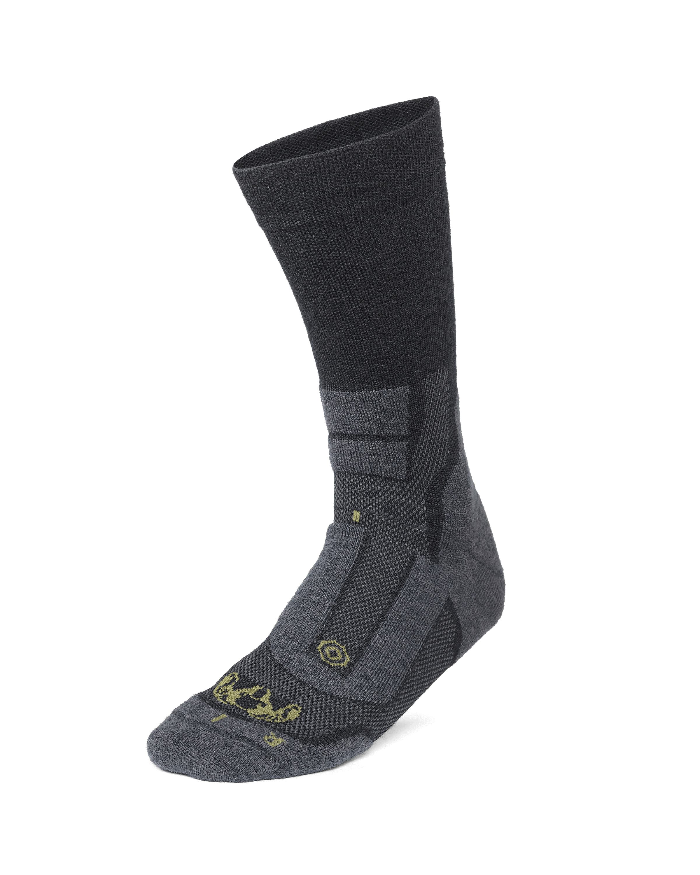 StrongWool Hybrid Crew Sock 3-Pair Pack | Grey Green - Image 3